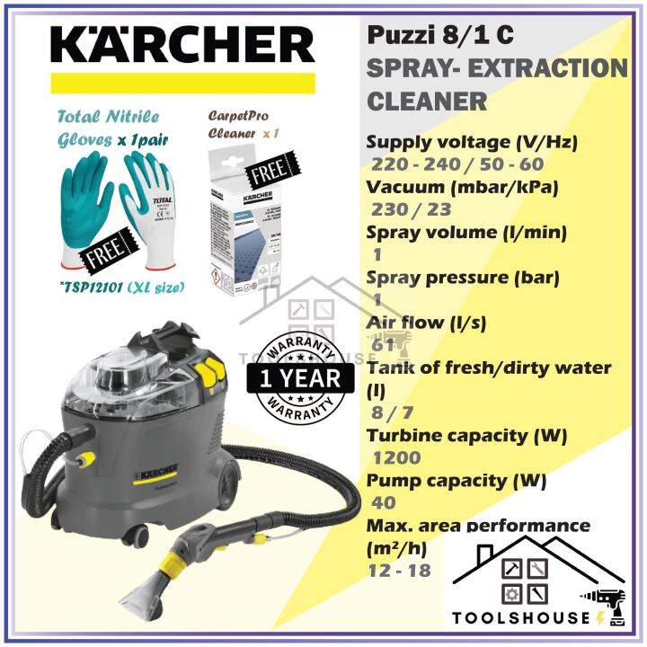 Karcher Puzzi 8/1 C Spray Extraction Cleaner 1200W Lazada