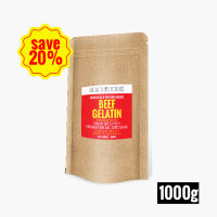 Pasture-Raised Beef Gelatin Powder (for yummy protein snacks and jelly) เจลาติน-1000g