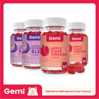 Gemi Apple Cider Vinegar &amp; Goodnight Sleep Gummy (Total of 4 Bottles) / เจมมี่ แอปเปิ้ลไซเดอร์วิเนการ์และกู๊ดไนท์สลีพกัมมี่ (รวม 4 กระปุก) / GemiGummi