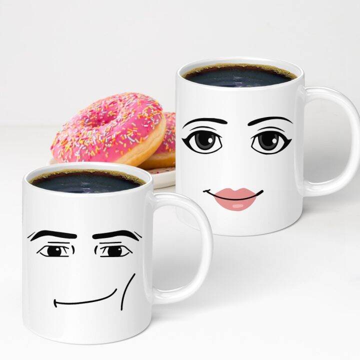 Game Inspired Man Face Mug Funny Men or Woman Faces Coffee Mug