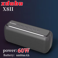 Xdobo 60W Audiophile ซับวูฟเฟอร์คอลัมน์เสียงแบบพกพา360สเตอริโอ Viper เอฟเฟกต์เสียงลำโพงบลูทูธไร้สาย