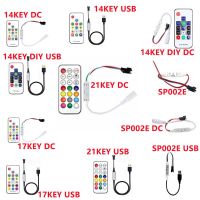 MINI 3Keys RF 14/17/21 Key Led Tape Remote Controller WS2811 WS2812B Led Pixels Strip Light Controller USB/DC DC5-24V