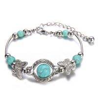 【hot】▩✹  Delysia King 2021 Carved Pattern Personality Beaded Turquoise Hand Chain