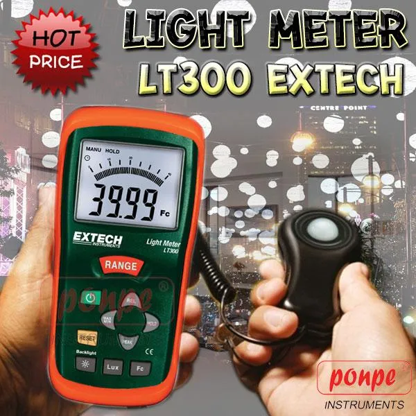 EXTECH / LT300 LIGHT LUX METER เครื่องวัดแสง DIGITAL AND ANALOG DISPLAY Lazada.co.th