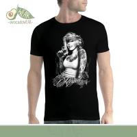 Retro Mens Print Tshirt Marilyn Monroe Respect Pistolet Homme Tshirt Nouveaute T Shirt Gildan