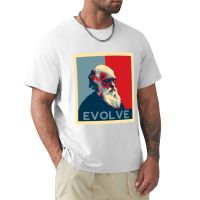 Charles Darwin Evolve Evolution T-Shirt Vintage Clothes Sports Fan T-Shirts MenS Clothing