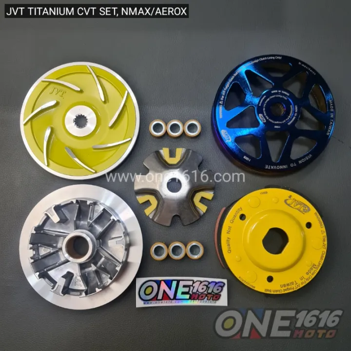 JVT TITANIUM CVT SET FOR NMAX/AEROX HEAVY DUTY PERFORMANCE PARTS
