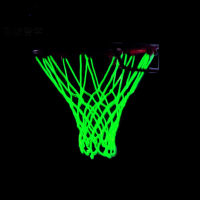 Fluorescent Standard Basketball Net Outdoor Sports Accessories for Gifts Nylon Fluorescent Basketball Hoop Net