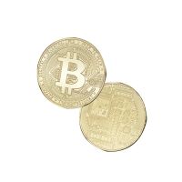 1 ชิ้น Creative ของที่ระลึก Gold Plated Bitcoin เหรียญทางกายภาพเงินสะสม BTC Coin Art Collection ทางกายภาพของขวัญที่ระลึก-kdddd