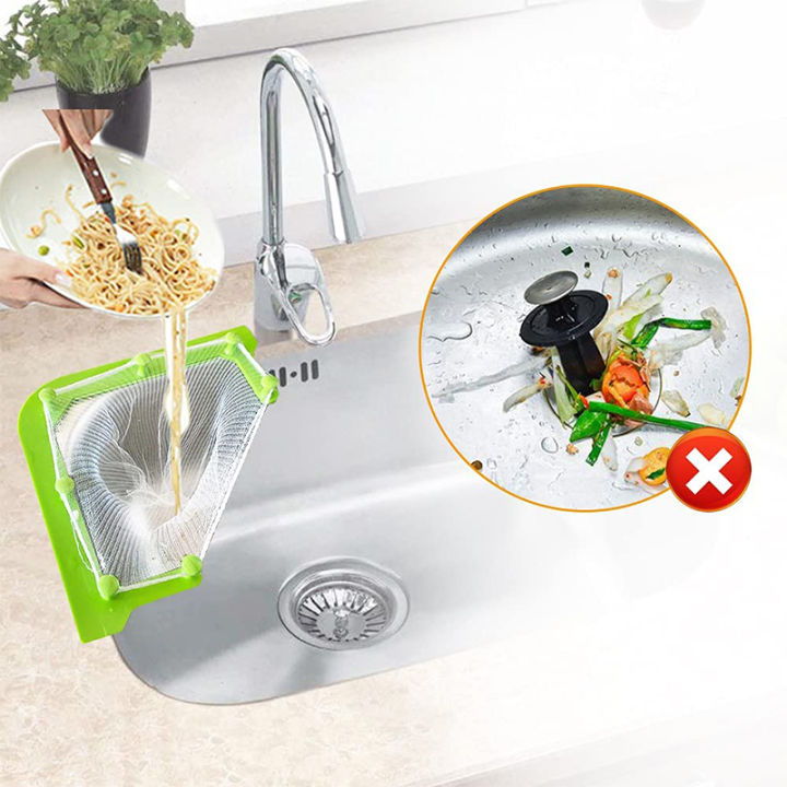 tri-holder-filter-sink-corner-strainer-with-50-filfer-bags-fine-net-hanging-drain-rack-for-kitchen-leftovers-garbage-food-waste