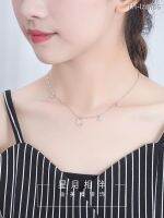 ? ornaments jewelry เครื่องประดับอัญมณี เงินสเตอร์ลิง 925 Star Moon จี้สร้อยคอหญิงลมเย็น Clavicle CHAIN ​​อารมณ์เรียบง่ายอเนกประสงค์สุทธิเครื่องประดับสีแดง