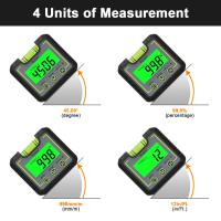 Huepar Digital Inclinometer Level Box Gauge Angle Meter Finder Electronic Protractor Backlight LCD Bevel Gauge Measuring Tools