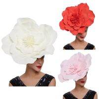 【CW】 New Fashion Hair Accessories Bridal Bow Hat Headdress Band Large Makeup Prom