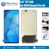 Bluesky LCD TFT ทดสอบสำหรับ OPPO Reno3 Pro 4G LCD Dispaly CPH2035หน้าจอสัมผัส CPH2037 CPH2036 Reno 3 Pro Digitizer ประกอบหน้าจอ LCD