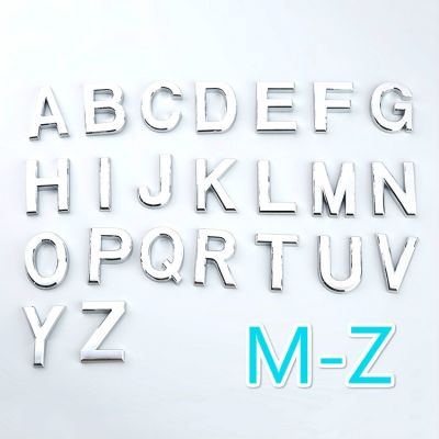 【LZ】☾▨ஐ  M-Z 5cm Letter Electroplate Advertising Sign Number Plate Door Head Number Plate  House Letters  Door Sign  Home Address