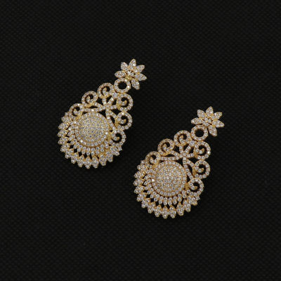 Bedazzled 2019 best selling earrings wholesale luxury jewelry for women bridal cubic zircon earring