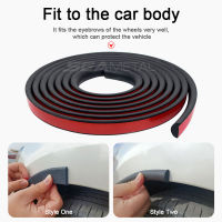 รถ Fender Flare ล้อ Eyebrow Protector Arch Extenders Anti-Collision Strip Molding Trim แถบซีลยาง DIY Scratchproof