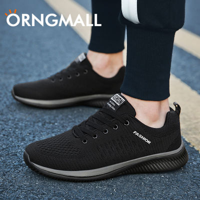ORNGMALL รองเท้าวิ่งผู้ชายขายดี,รองเท้าผ้าใบแฟชั่นรองเท้าใส่เดิน MD รองเท้าจ๊อกกิ้งระบายอากาศรองเท้ากีฬาน้ำหนักเบามี3สีขนาด38-45