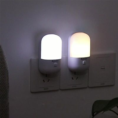 Socket Night Lights For Closet Aisle Hallway Pathway Wall Plug In Night Lamp Book Lamps LED Eye Protection Reading Light Bedroom