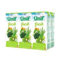 ยูนิฟ เฟรช น้ำผักผลไม้รวม ผสมผักใบเขียว40% 180 มล. แพ็ค 6 กล่อง Unif Green Vegetable 40% 180 ml x 6  โปรโมชันราคาถูก เก็บเงินปลายทาง