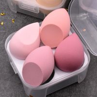 【CW】﹍  4pcs Makeup Sponge Blender Foundation Puff Dry   Wet Combined Egg Bevel Cut Make Up Tools