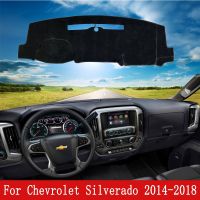 Dashboard Cover Dash Mat Pad Custom for Chevrolet Silverado GMC Sierra 1500 2500 3500 2014 2018 Nonslip Sunshade Rug Accessories