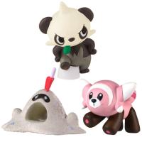 TOMY 2018อดีตเอเชียโปเกมอนหายากของเล่นอะนิเมะตัวโมเดล Pancham Stufful Sandygast 2ในการเก็บสต็อกของขวัญ