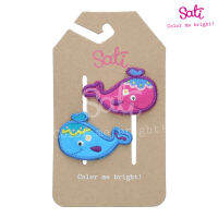 SATI-กิ๊บติดผม-SM. HAPPY WHALE SNAP CLIP-FCA032