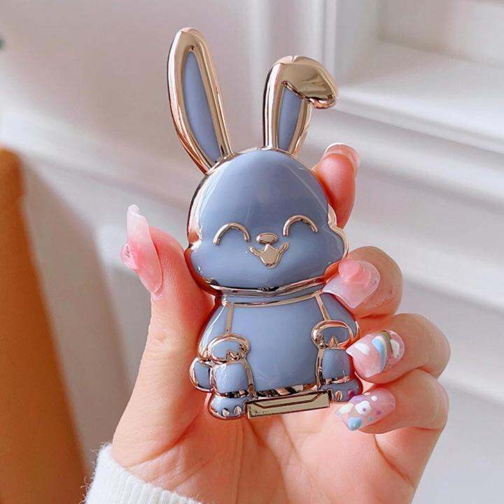 phone-stand-rabbit-trolley-finger-ring-holder-electroplated-lazy-bracket-phone-mount-finger-ring-phone-holder-phone-accessories-ring-grip