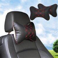 Car Neck Pillows Both Side PU Leather Pack Headrest For Head Pain High Quality Comfortable Universal Car Pillow