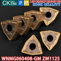 WNMG060408-GM ZM1125 WNMG 060408 GM ZM1125 คาร์ไบด์แทรกเครื่องมือเม็ดมีดกลึงภายนอกเครื่องมือกลึงโลหะ