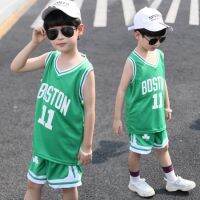 Basketball Jersey Sports Suit for Children Training Boy Sets Letter Print 2pcs Vest+Shorts Kids Clothes Boys Childrens Clothes