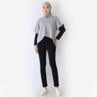 Asymmetric Hoodie Sports Women Muslim Jumper Running Cycling 9-0237