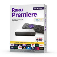 Roku Premiere | 4K/HDR Streaming Media Player with Premium High Speed HDMI Cable and Simple Remote [Ready to Ship from Bangkok]