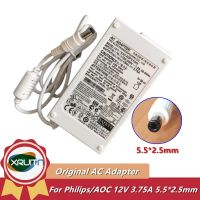 ADPC1245แท้12V 3.75A AC ที่ชาร์จอะแดปเตอร์สำหรับ Philips/AOC 239C4Q 239C4QHSW แหล่งจ่ายไฟ227E4QH/00 E2271HDS ADPC12416AB สายไฟและอะแดปเตอร์