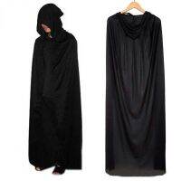 Adult Halloween Cloak Hooded Medieval Costume Witch Wicca Vampire Halloween Costume Full Length Dress Halloween Home Decor 2023