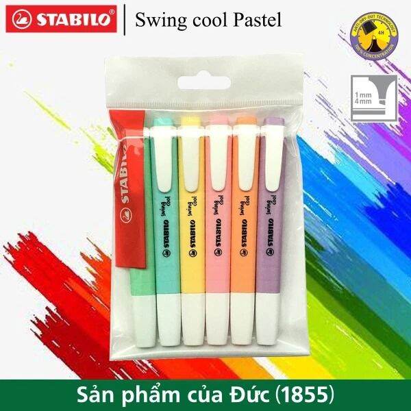 Bộ bút dạ quang STABILO swing cool/ Pastel - 2 màu/3 màu/5 màu/6 màu/8  màu/10 màu/14 màu 