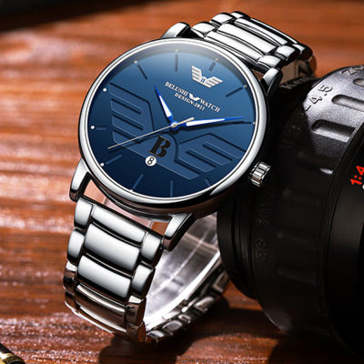 2022Belushi ผู้ชายนาฬิกา2021ใหม่นาฬิกากันน้ำสำหรับผู้ชายควอตซ์นาฬิกาข้อมือนาฬิกามือสำหรับผู้ชายนาฬิกาหรู Dropshipping ผลิตภัณฑ์