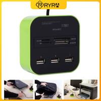 RYRA USB HUB Combo All In One USB 2.0 Micro SD High Speed Card Reader 3 Ports Adapter Connector For Tablet PC Computer Laptop USB Hubs