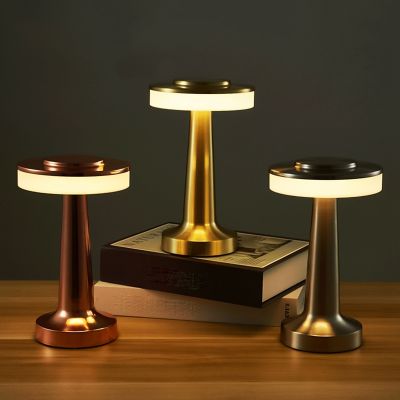 Touch LED Rechargeable Table Lamp Dining Table Bar Table Lamp Outdoor Small Night Lamp Decorative Table Lamp