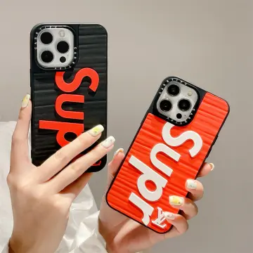 Supreme iPhone 13 / 12 Pro Case silicone 3D Red SUPREME iPhone 12 / 11 pro  max Cover