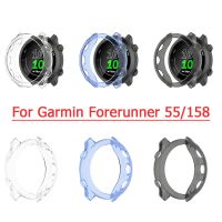 ○ TPU Watch Full Screen Case Cover For Garmin Forerunner 55 158 Smart Watch Protector Shell Bracelet Protective Watch