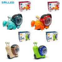 Electric Snail Toy Universal Shaking Head Snail With Music Light Projection Interaction Toys For Boys Girls Gifts