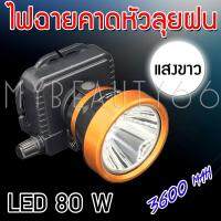 Mybeauty66 ไฟฉายคาดหัว ไฟฉายLED ไฟฉายPAE รุ่น Pae1598 Pae-1598 (แสงสีขาว/แสงสีเหลือง) ไฟ80W กันน้ำลุยฝนได้ ปรับความสว่างได้ รับประกันสินค้า3เดือน