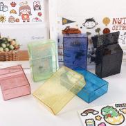 Tao Max 3 Inch Nhựa đồ đựng thẻ Cho Polaroid Albumes Blingbling Trong Suốt