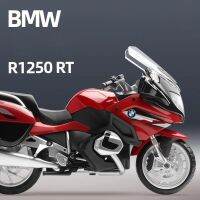 โช้คอัพโมเดลมอเตอร์ไซค์อัลลอยจำลองรถจักรยานยนต์ R1250RT BMW 1:12,โช้คอัพไฟและเสียงของเล่นแบบชุดสะสมรถของขวัญ