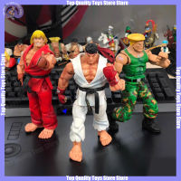 Street Fighter Action Figure 17ซม. Neca Ryu Ken Gulie Akuma Chunli Movable Figurine ญี่ปุ่นเกมอนุพันธ์ Cool Doll888