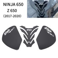 ♘❦ NINJA Fiber texture Motorcycle Fuel Tank Pad Cap Decals Gas Cap Sticker For Kawasaki Z650 NINJA650 Z 650 2017 2018 2019 2020