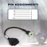 6 to 16 Pin OBD2 Connectors Diagnostic Tools OBD Extension Cables Adapters for Motorcycle Z Serie