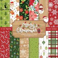 Panalisacraft 24 sheets 6 X6 Classic Christmas Scrapbook paper Scrapbooking patterned paper pack DIY craft Background paper